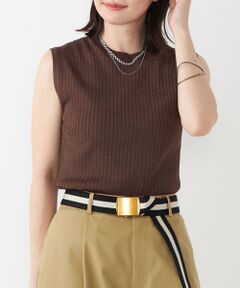 SHIPS / シップス ニット・セーター | SHIPS Colors:〈手洗い可能〉ブライト ワイドリブ ノースリーブ ニット◇