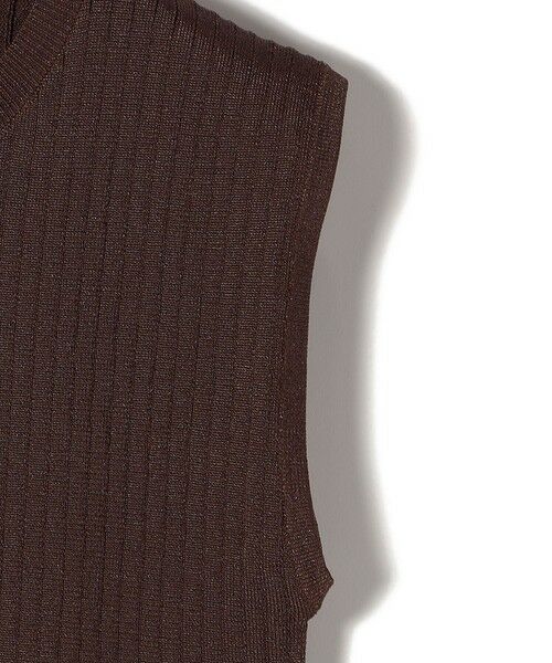 SHIPS / シップス ニット・セーター | SHIPS Colors:〈手洗い可能〉ブライト ワイドリブ ノースリーブ ニット◇ | 詳細13