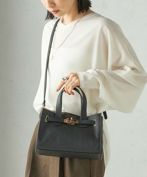 SHIPS / シップス ショルダーバッグ | ベルト デザイン レザー バッグ | 詳細1