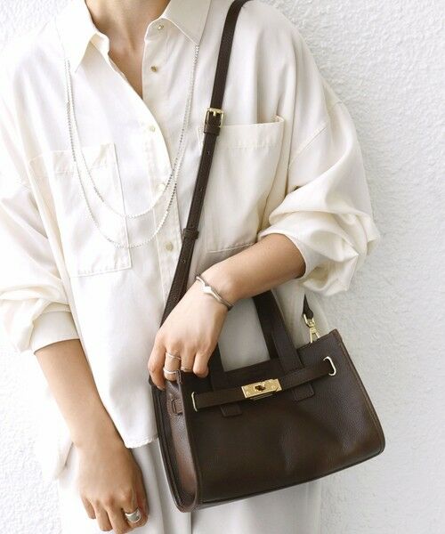 SHIPS / シップス ショルダーバッグ | ベルト デザイン レザー バッグ | 詳細13