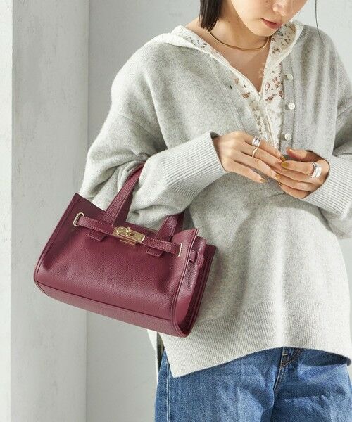 SHIPS / シップス ショルダーバッグ | ベルト デザイン レザー バッグ | 詳細18