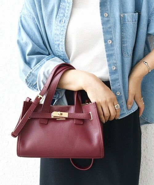 SHIPS / シップス ショルダーバッグ | ベルト デザイン レザー バッグ | 詳細23