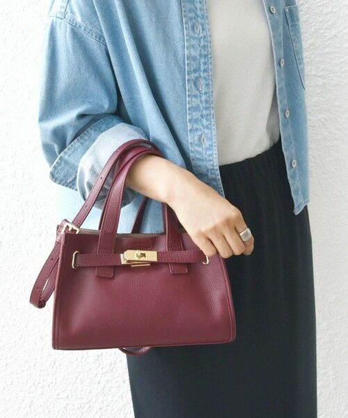 SHIPS / シップス ショルダーバッグ | ベルト デザイン レザー バッグ | 詳細24