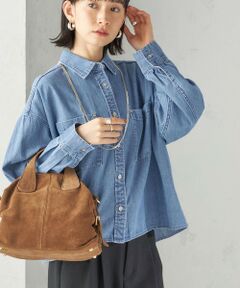 SHIPS / シップス シャツ・ブラウス | 〈洗濯機可能〉ライトオンス デニム ショート シャツ