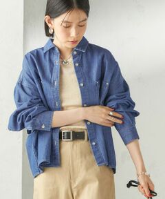 SHIPS / シップス シャツ・ブラウス | 《一部追加予約》〈洗濯機可能〉ライトオンス デニム ショート シャツ