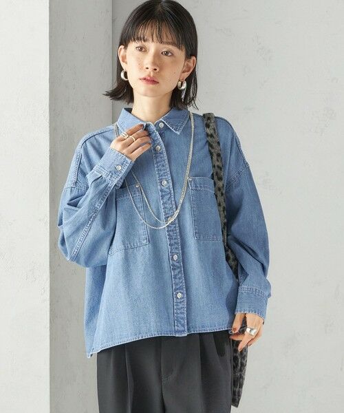 SHIPS / シップス シャツ・ブラウス | 〈洗濯機可能〉ライトオンス デニム ショート シャツ | 詳細10