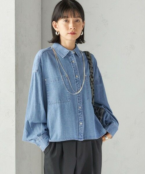 SHIPS / シップス シャツ・ブラウス | 〈洗濯機可能〉ライトオンス デニム ショート シャツ | 詳細14