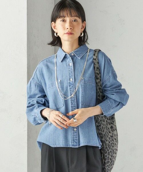 SHIPS / シップス シャツ・ブラウス | 〈洗濯機可能〉ライトオンス デニム ショート シャツ | 詳細16