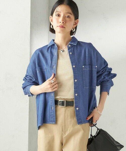 SHIPS / シップス シャツ・ブラウス | 〈洗濯機可能〉ライトオンス デニム ショート シャツ | 詳細29