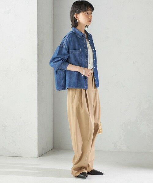 SHIPS / シップス シャツ・ブラウス | 〈洗濯機可能〉ライトオンス デニム ショート シャツ | 詳細27