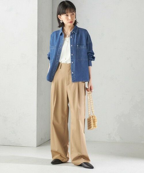 SHIPS / シップス シャツ・ブラウス | 〈洗濯機可能〉ライトオンス デニム ショート シャツ | 詳細29