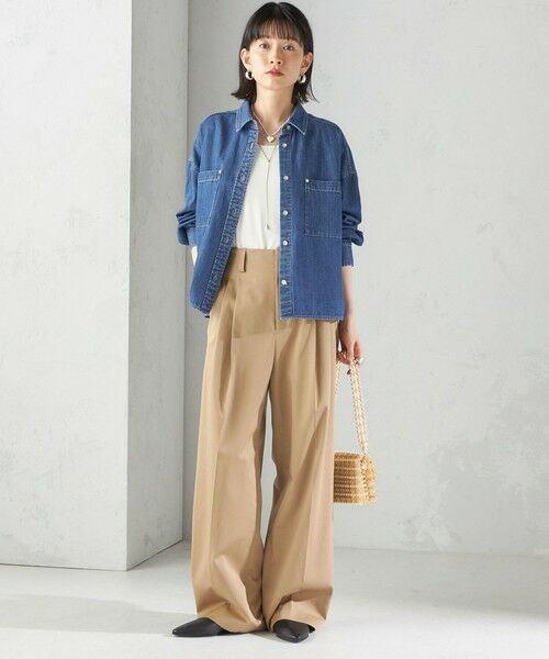 SHIPS / シップス シャツ・ブラウス | 〈洗濯機可能〉ライトオンス デニム ショート シャツ | 詳細30