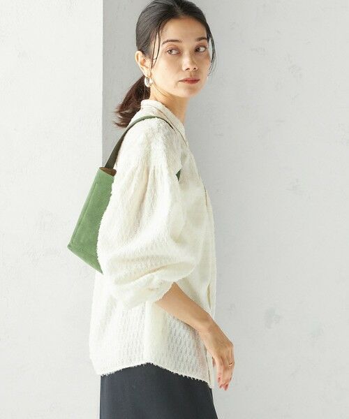 SHIPS / シップス シャツ・ブラウス | 〈手洗い可能〉シアー ジャカード 袖 シャーリング ブラウス | 詳細11