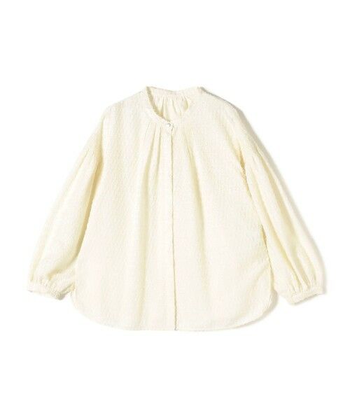 SHIPS / シップス シャツ・ブラウス | 〈手洗い可能〉シアー ジャカード 袖 シャーリング ブラウス | 詳細15