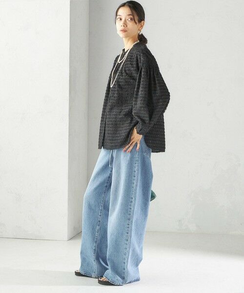 SHIPS / シップス シャツ・ブラウス | 〈手洗い可能〉シアー ジャカード 袖 シャーリング ブラウス | 詳細19