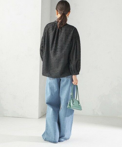 SHIPS / シップス シャツ・ブラウス | 〈手洗い可能〉シアー ジャカード 袖 シャーリング ブラウス | 詳細20