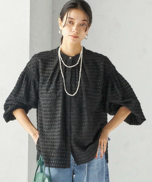 SHIPS / シップス シャツ・ブラウス | 〈手洗い可能〉シアー ジャカード 袖 シャーリング ブラウス | 詳細23