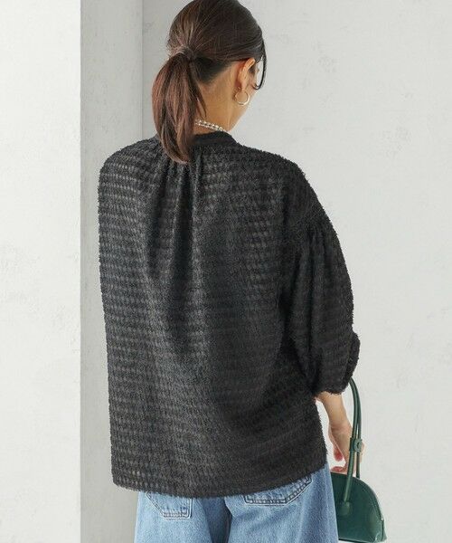 SHIPS / シップス シャツ・ブラウス | 〈手洗い可能〉シアー ジャカード 袖 シャーリング ブラウス | 詳細26