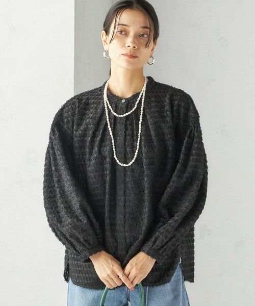 SHIPS / シップス シャツ・ブラウス | 〈手洗い可能〉シアー ジャカード 袖 シャーリング ブラウス | 詳細28