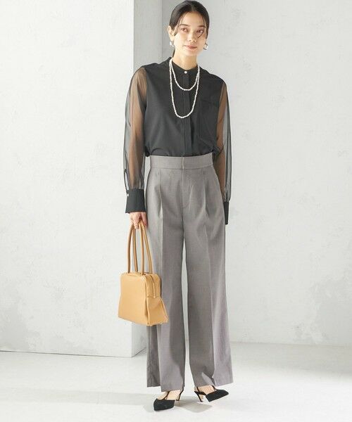 SHIPS / シップス シャツ・ブラウス | 〈手洗い可能〉シアー 袖 ポケット デザイン シャツ | 詳細1