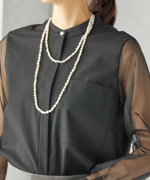 SHIPS / シップス シャツ・ブラウス | 〈手洗い可能〉シアー 袖 ポケット デザイン シャツ | 詳細12