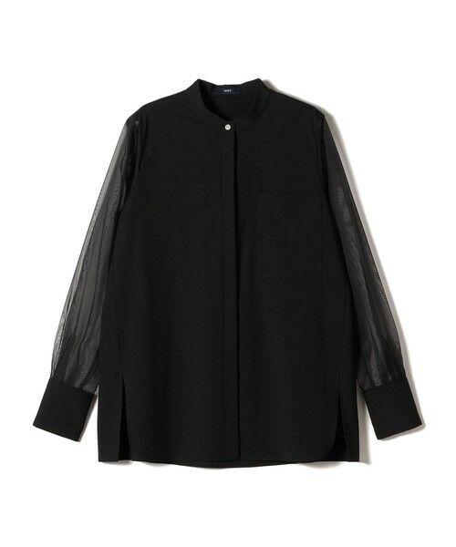 SHIPS / シップス シャツ・ブラウス | 〈手洗い可能〉シアー 袖 ポケット デザイン シャツ | 詳細13