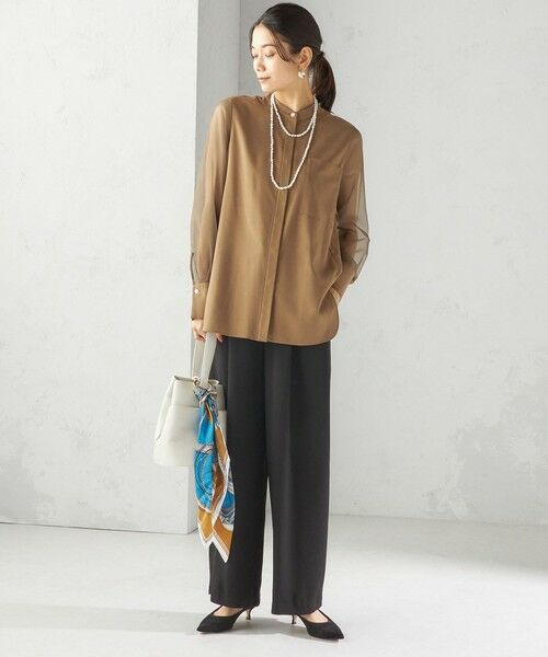 SHIPS / シップス シャツ・ブラウス | 〈手洗い可能〉シアー 袖 ポケット デザイン シャツ | 詳細15