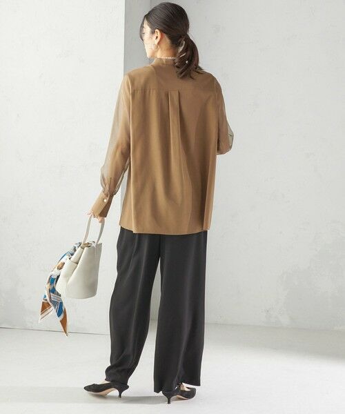 SHIPS / シップス シャツ・ブラウス | 〈手洗い可能〉シアー 袖 ポケット デザイン シャツ | 詳細18