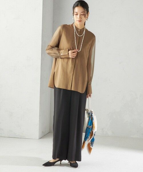 SHIPS / シップス シャツ・ブラウス | 〈手洗い可能〉シアー 袖 ポケット デザイン シャツ | 詳細21