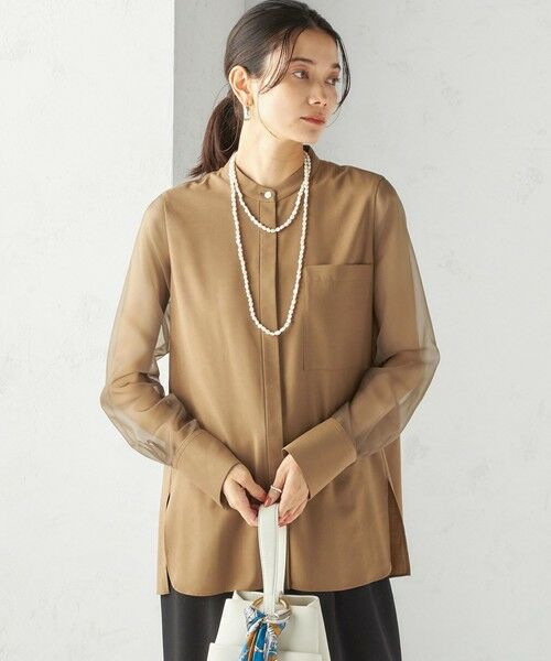 SHIPS / シップス シャツ・ブラウス | 〈手洗い可能〉シアー 袖 ポケット デザイン シャツ | 詳細22