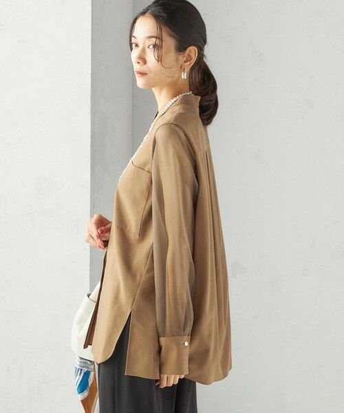 SHIPS / シップス シャツ・ブラウス | 〈手洗い可能〉シアー 袖 ポケット デザイン シャツ | 詳細24