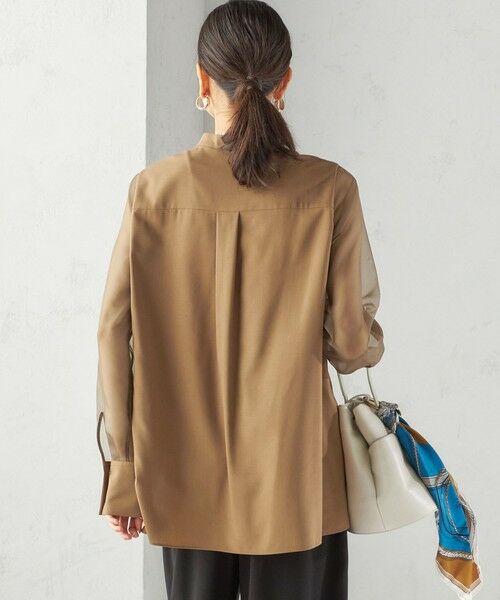 SHIPS / シップス シャツ・ブラウス | 〈手洗い可能〉シアー 袖 ポケット デザイン シャツ | 詳細25