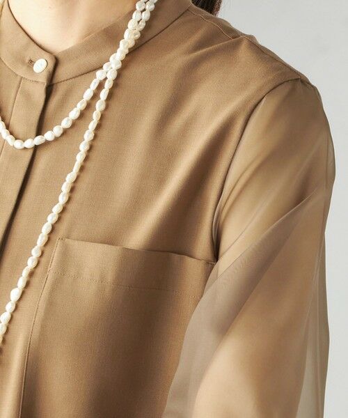 SHIPS / シップス シャツ・ブラウス | 〈手洗い可能〉シアー 袖 ポケット デザイン シャツ | 詳細27