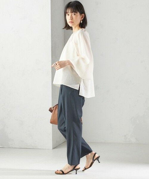 SHIPS / シップス シャツ・ブラウス | 〈手洗い可能〉シアー バンブー ギャザー ブラウス | 詳細2