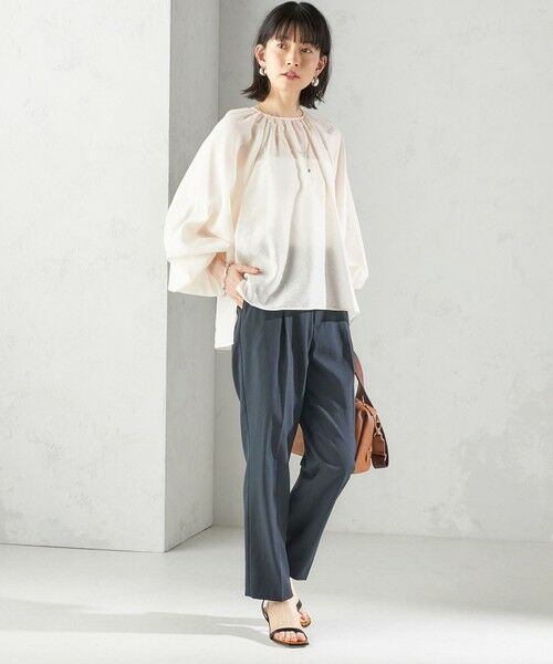 SHIPS / シップス シャツ・ブラウス | 〈手洗い可能〉シアー バンブー ギャザー ブラウス | 詳細5