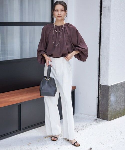 SHIPS / シップス シャツ・ブラウス | 〈手洗い可能〉シアー バンブー ギャザー ブラウス | 詳細18