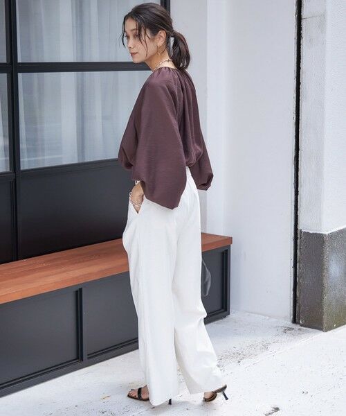 SHIPS / シップス シャツ・ブラウス | 〈手洗い可能〉シアー バンブー ギャザー ブラウス | 詳細19