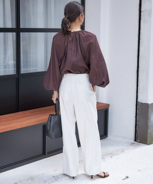 SHIPS / シップス シャツ・ブラウス | 〈手洗い可能〉シアー バンブー ギャザー ブラウス | 詳細20