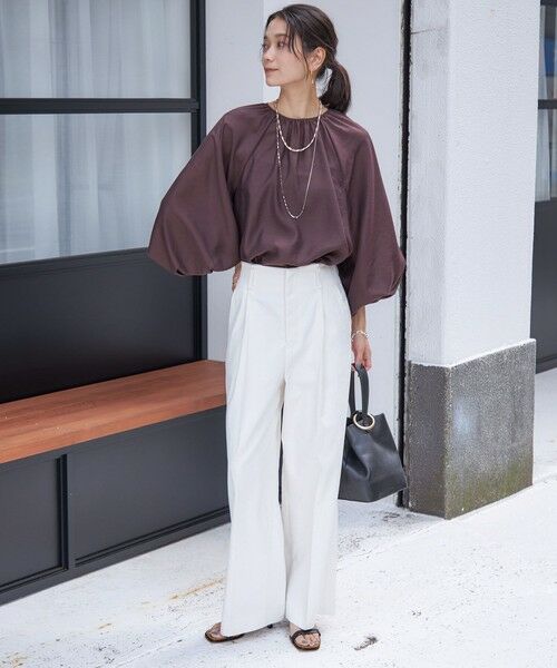 SHIPS / シップス シャツ・ブラウス | 〈手洗い可能〉シアー バンブー ギャザー ブラウス | 詳細22