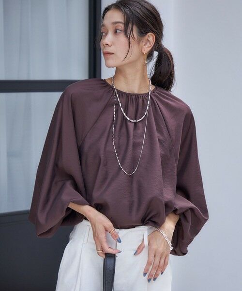 SHIPS / シップス シャツ・ブラウス | 〈手洗い可能〉シアー バンブー ギャザー ブラウス | 詳細23