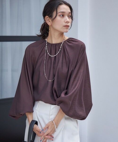 SHIPS / シップス シャツ・ブラウス | 〈手洗い可能〉シアー バンブー ギャザー ブラウス | 詳細24