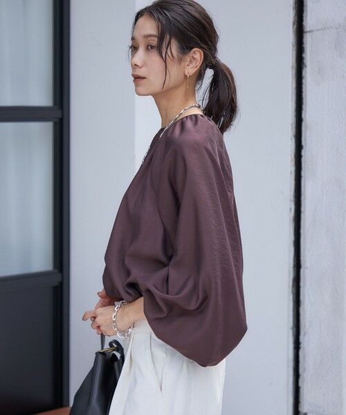 SHIPS / シップス シャツ・ブラウス | 〈手洗い可能〉シアー バンブー ギャザー ブラウス | 詳細25