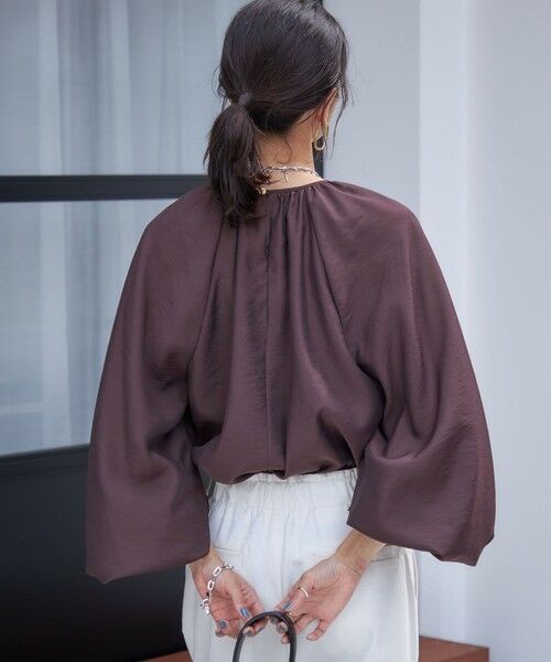 SHIPS / シップス シャツ・ブラウス | 〈手洗い可能〉シアー バンブー ギャザー ブラウス | 詳細26