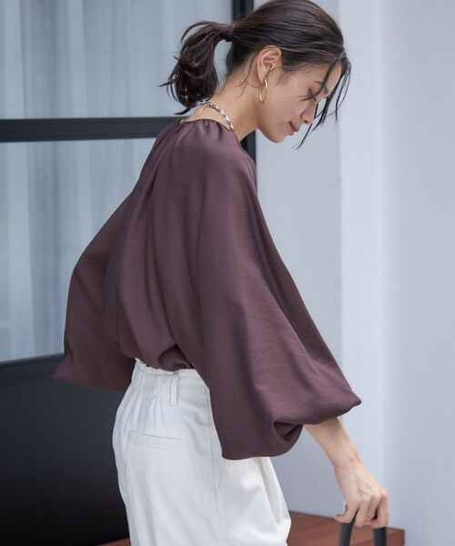 SHIPS / シップス シャツ・ブラウス | 〈手洗い可能〉シアー バンブー ギャザー ブラウス | 詳細27