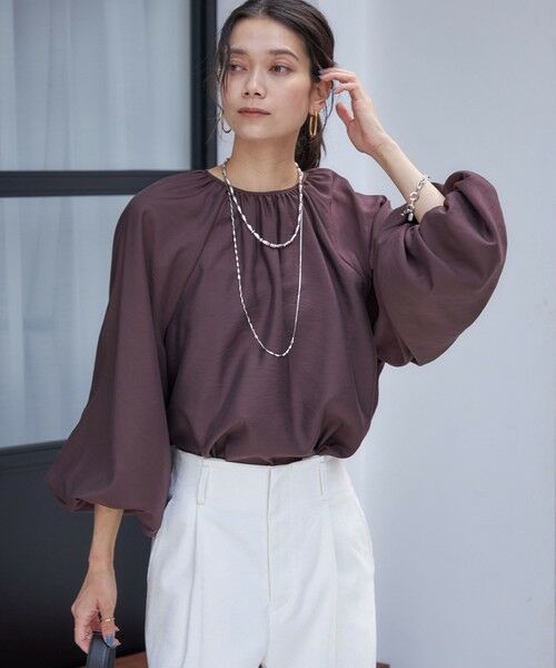 SHIPS / シップス シャツ・ブラウス | 〈手洗い可能〉シアー バンブー ギャザー ブラウス | 詳細28