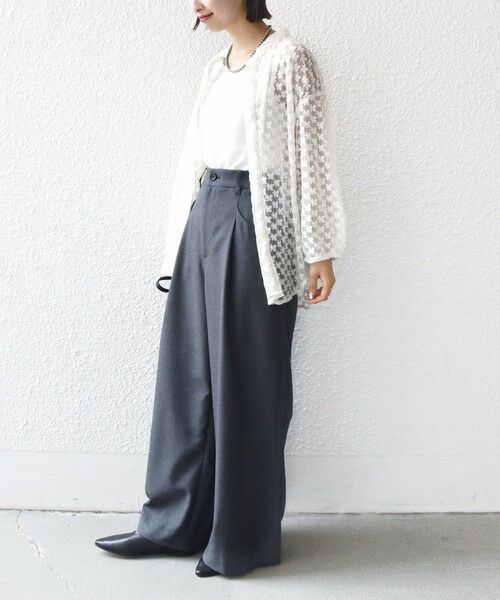 SHIPS / シップス シャツ・ブラウス | 〈手洗い可能〉フラワー チュール 刺繍 シャツ | 詳細12