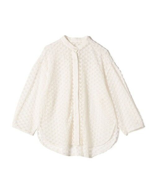 SHIPS / シップス シャツ・ブラウス | 〈手洗い可能〉フラワー チュール 刺繍 シャツ | 詳細19