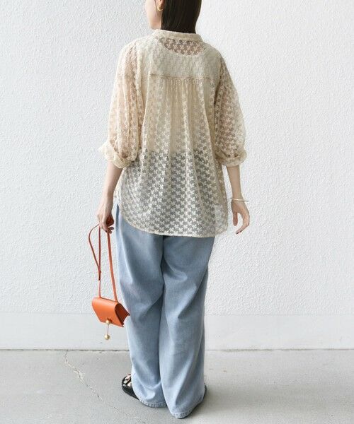 SHIPS / シップス シャツ・ブラウス | 〈手洗い可能〉フラワー チュール 刺繍 シャツ | 詳細23