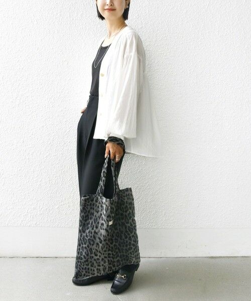 SHIPS / シップス カーディガン・ボレロ | 【WEB限定】〈手洗い可能〉シアー Vネック フレア シャツ カーディガン | 詳細11