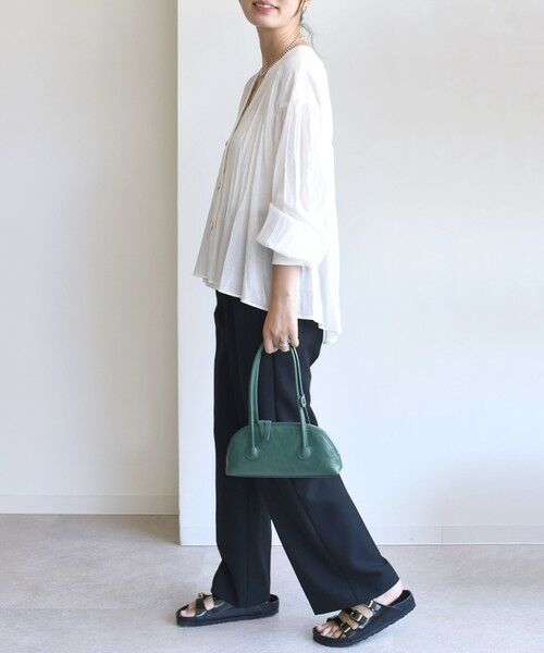 SHIPS / シップス カーディガン・ボレロ | 【WEB限定】〈手洗い可能〉シアー Vネック フレア シャツ カーディガン | 詳細14